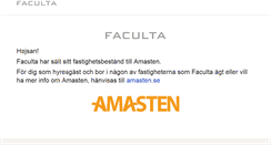 Desktop Screenshot of faculta.se